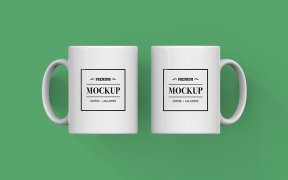 Realistic Mug Mockup, PSD File Included, Place your Design Via Smart Object, Easy to Change Colour