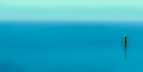 blue sea abstract reflection