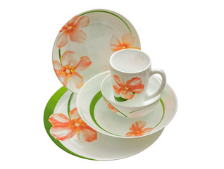A set of kitchen utensils for serving the dinner table.