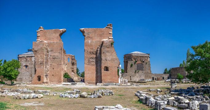 Red Basilica in the Pergamon Ancient City, Turkey