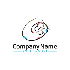 Beauty Butterfly Logo Template icon design Vector