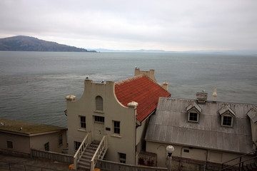 San Francisco, California / USA - August 25, 2015: Alcatraz penitentiary area, San Francisco,...