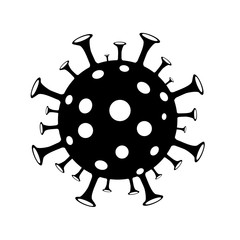 Coronavirus Bacteria Cell Icon, 2019-nCoV Novel Coronavirus Bacteria