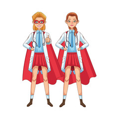 super female doctors with hero cloak vs covid19