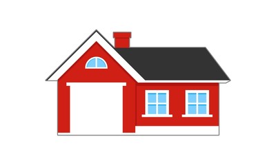 Modern house illustration vector