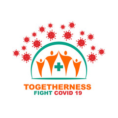 Corona Virus Disease 19 Vector Illustration Template Pandemic