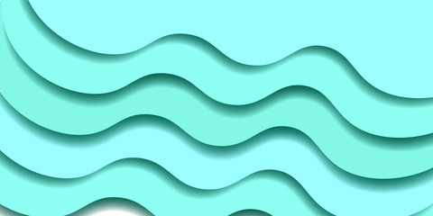 波　雲　シルエット　背景