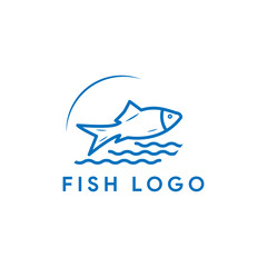 fish logo vector design illustration