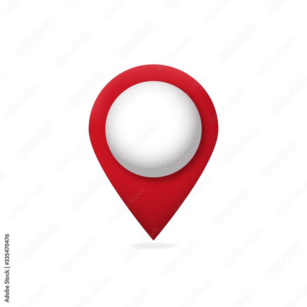 Aufkleber 3d map pointer .