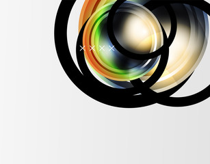 Abstract background - glossy glass bubbles, abstract sphere shapes. Vector Illustration For Wallpaper, Banner, Background, Card, Book Illustration, landing page