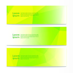 Fototapeta premium Vector abstract geometric design banner web template. Modern design background set. Vector illustration