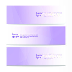 Fototapeta premium Vector abstract geometric design banner web template. Modern design background set. Vector illustration