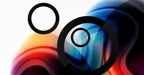 Abstract background, fluid mixing gradient liquid style colors composition. Vector Illustration For Wallpaper, Banner, Background, Card, Book Illustration, landing page