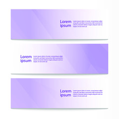 Naklejka premium Vector abstract geometric design banner web template. Modern design background set. Vector illustration