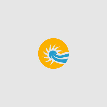 Solor Logo Design And Sun Logo