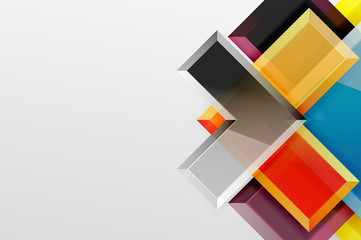 Metal arrow shape background. Abstract geometric background with 3d effect composition For Wallpaper, Banner, Background, Card, Book Illustration, landing page