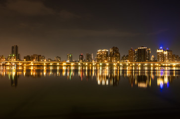 Taipei city at night