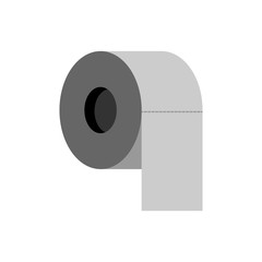 Toilet Paper Roll Flat Icon Illustration