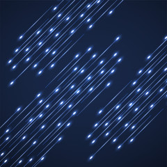 Obraz premium Abstract futuristic background with light lines. Vector illustration