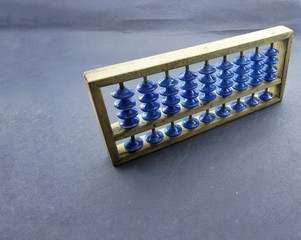traditional counting tool called abacus (sempoa)