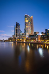 Dusk over Yarra River, Melbourne