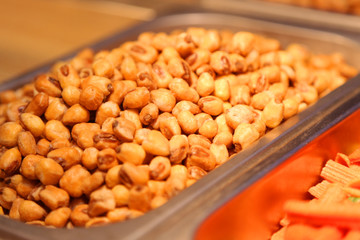 fresh nuts texture close-up image