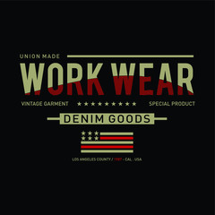 Denim america typography, t-shirt graphics, vectors