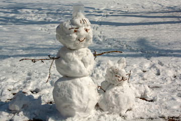 Making a snowman