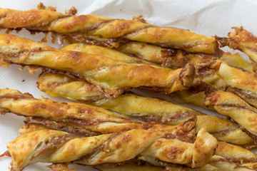 Breadsticks with bacon