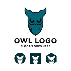 Owl logo and icon concept. Logo available in vector.