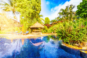 Tropical Resort by Morning Light