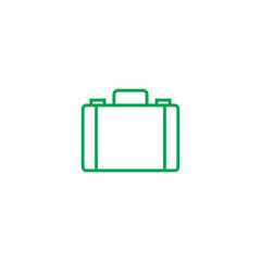 Bag icon. Briefcase sign. Portfolio symbol. Trendy Flat style for graphic design, Web site, UI. EPS10. - Vector illustration