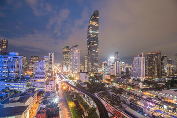 Night view of Bangkok, the capital city of Thailand