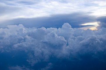 Beautiful high clouds in blue sky
