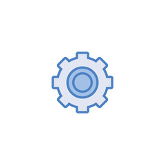 Setting icon vector, Tools, Cog, Gear Sign Isolated on white background. Help options account concept. Trendy Flat style for graphic design, logo, Web site, social media, UI, mobile app
