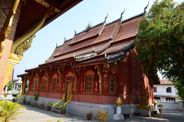 Wunderschönes Kloster-Gebäude in Luang Prabang, Laos