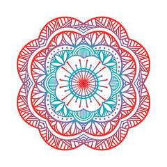 Mandala. Ornament Geometric Pattern. Abstract Ornament of Coloring Book For Adult