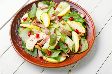 Dietary vegetable salad with meat