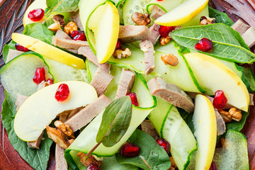 Dietary vegetable salad with meat