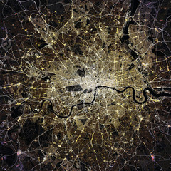 Map London city. United Kingdom