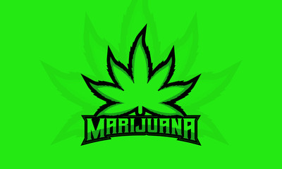 Marijuana Leaf Logo Design, Cannabis Logo Vector Design.