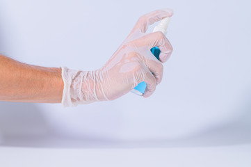 Alcohol gel hand wash, protect coronavirus or covid 19