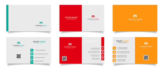 creative modern name card and business card
