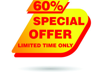 Offer tags for advertising business works, vectors, special offers, sale, mega discount