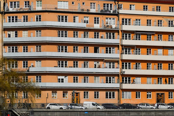 Stockholm, Sweden  The island of Sodermalm and the Bergsundstrand area.