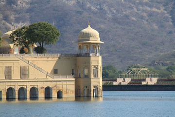 Fototapeta na wymiar Jal Mahal Palace, Jaipur, India