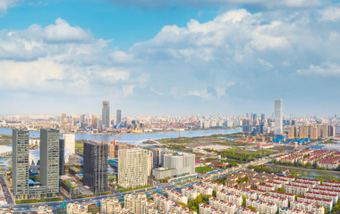 Fototapeta premium City Scenery of Pudong New Area, Shanghai, China