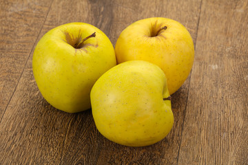 Yellow ripe apples