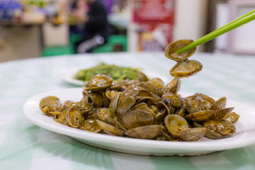 Hong Kong style stir fried clam