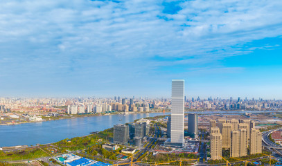 Fototapeta premium City Scenery of Pudong New Area, Shanghai, China